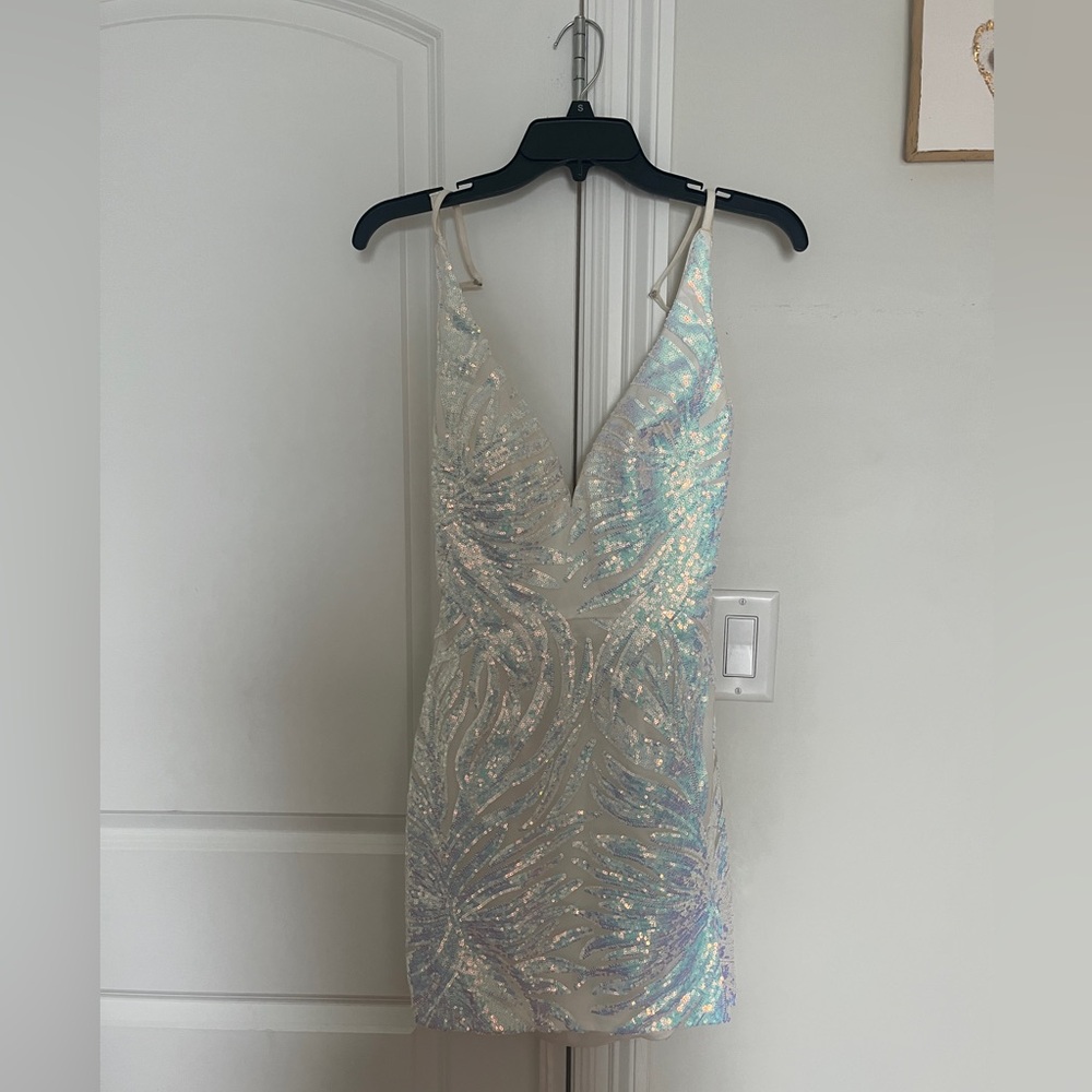 Iridescent cocktail dress